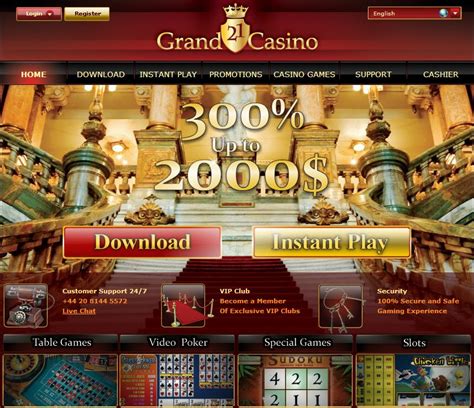 21 grand casino login